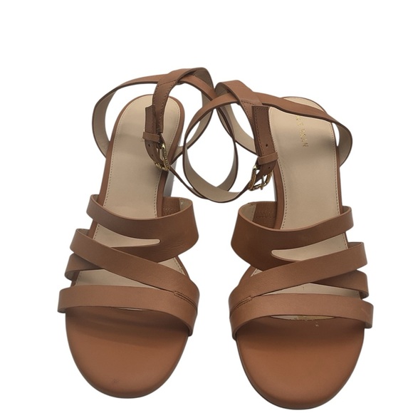 Cole Haan Brown faux leather Strappy Sandals‎ size 9.5 - Picture 1 of 8